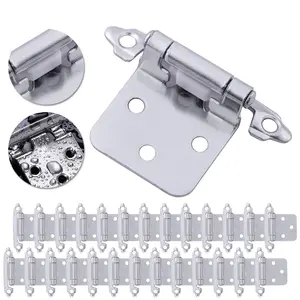 50PCS Kitchen Cabinet Hinges 1/2" Overlay Self Closing Face Mount Cupboard Door With Screws 50PCS Kitchen Cabinet Hinges 1/2" Overlay Self Closing Face Mount Cupboard Door With Screws