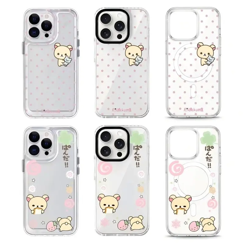 Kawaii White Bear Rilakkuma Korilakkuma Cute Transparent Phone Case for iPhone 17 Pro Max Air 16 Plus 15 14 13 12 11 Shockproof Protective Cover Gift For Birthday Christmas Valentine Halloween - TikTok Shop Kawaii White Bear Rilakkuma Korilakkuma Cute Transparent Phone Case for iPhone 17 Pro Max Air 16 Plus 15 14 13 12 11 Shockproof Protective Cover Gift For Birthday Christmas Valentine Halloween - TikTok Shop
