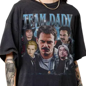 Team Daddy The Twilight Saga Y2K T-Shirt, Charlie Swan Fan Shirt, Vintage Movie Graphic Tee, Retro Tumblr Aesthetic Shirt, Unisex