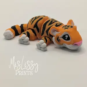 Articulated Tiger Flexi 3D Print Decor