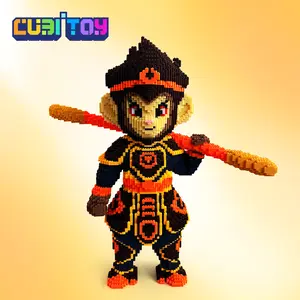 CubiToy Original Series Large Shadow Wukong (19,800 PCS) 3D Micro Building Block Model