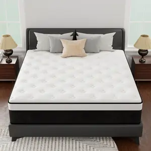 CHEVNI 12" 14" Twin Full Queen King Mattress In a box Hybrid Spring Memory Foam Medium Firm Skin-Friendly Fiberglass-free Bed Mattresses