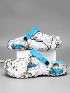 Men's Hole Shoes Couple Strap Sandals Fashion Dual-Layer Thick Sole Comfortable Breathable Beach Slippers All Seasons Casual Style