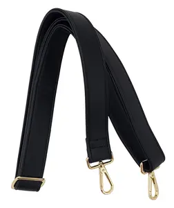 White Elm Gemini XXL Strap - Black Leather with Gold Clips, Adjustable Length, Durable Design, Ideal for Everyday Use