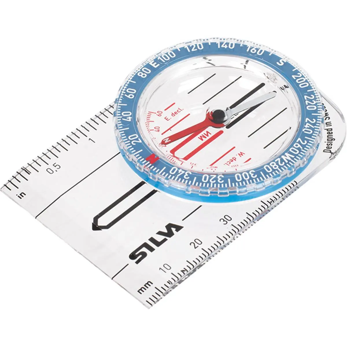 212 MAIN Silva No. 1-2-3 Built-in Compass, Boating Tool, Water Sports Accessory with Oriented Marks and Patent Lines