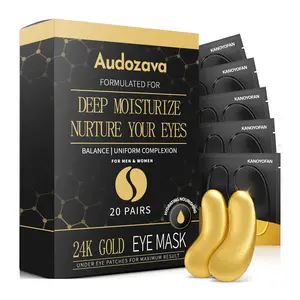 20 pairs of gold eye masks, Eye Treatment Mask, moisturizing and hydrating, collagen skincare product, eye patches specifically for eye bags, suitable for all skin types, wedding and party gift