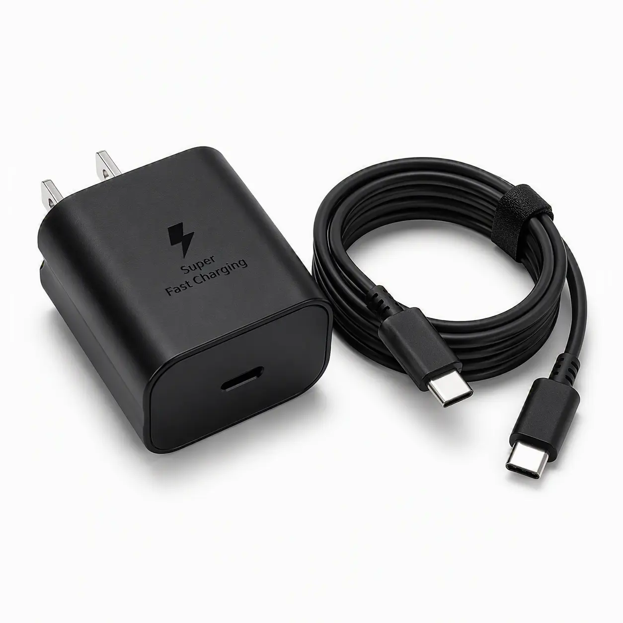 45W USB-C Super Fast Wall Charger Kit with 6FT USB-C to USB-C Cable, Fast Charging Adapter Compatible with Samsung Galaxy S25 S24 S23 S22 S21 Note 20 Z Fold Z Flip A Series Tab and Other USB Type-C Phones Tablets