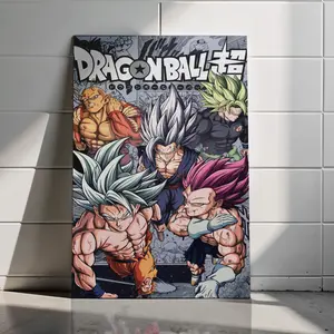 Goku Ultra Instinct Poster DBZ Inspired Prince Saiyan Wall Art Anime Canvas Print Gaming Room Decor Home Decoration Gift