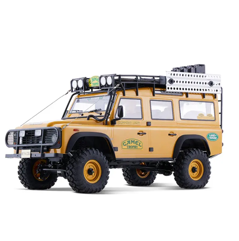 FMS 1:10 Scale FCX10 Land Rover Camel Trophy Exclusive Edition RC Model Car - RS Version Collectible Remote Controlled Car for 10-12 Years, Excludes Battery and Charger