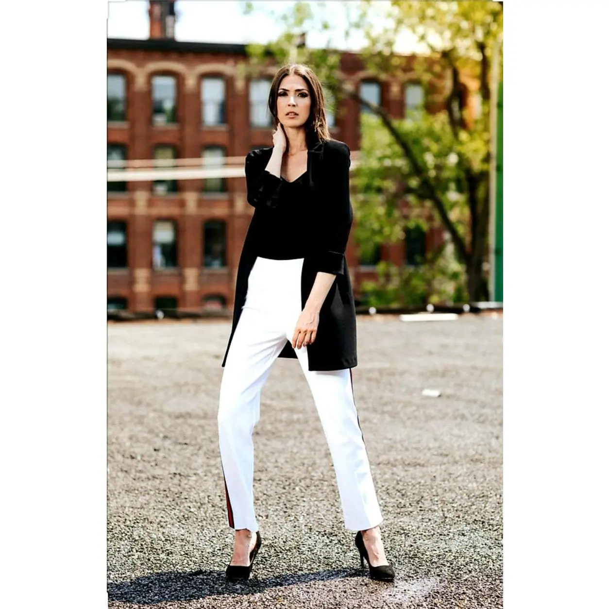 Joseph Ribkoff 3/4 Sleeves Open With Pockets Jacket