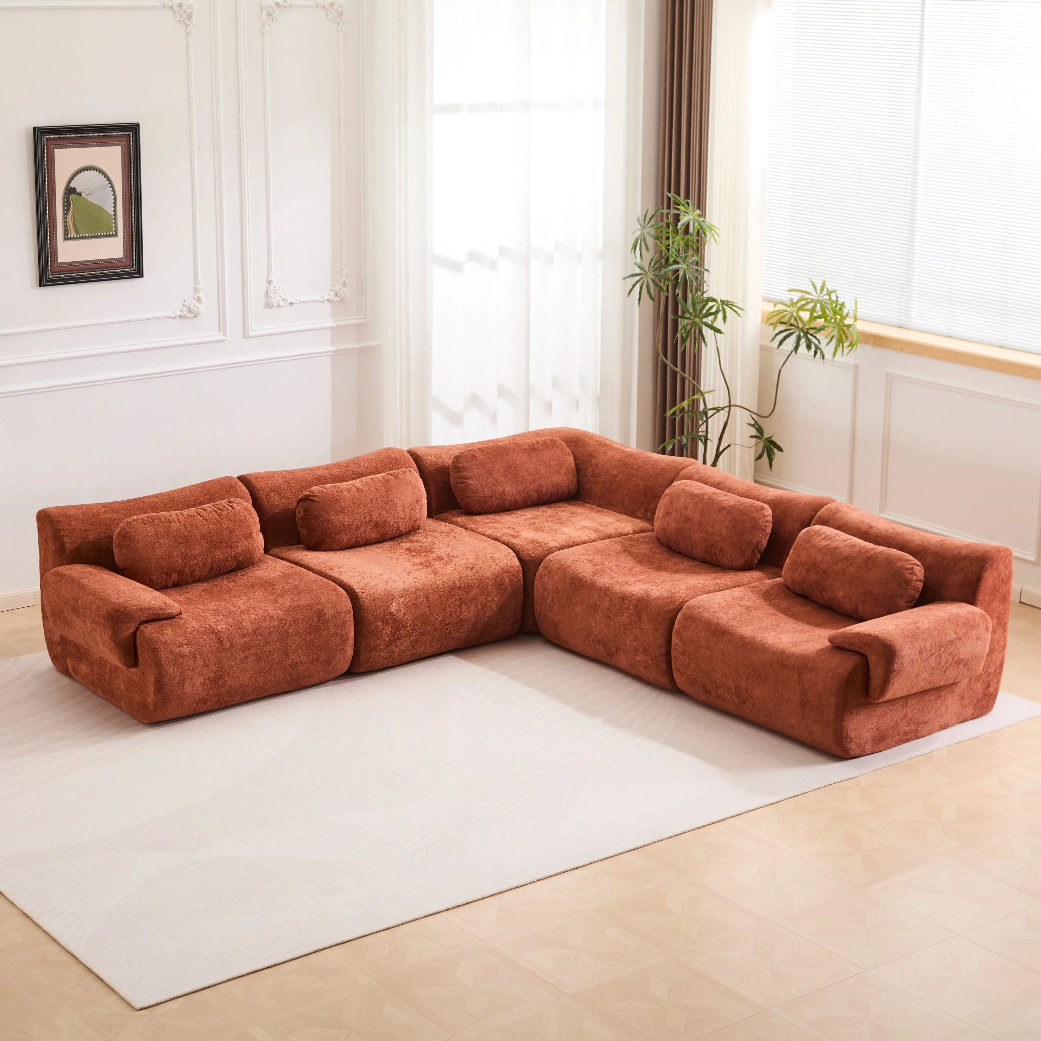 4 SEATERS CORNER COUCH (113.9")
