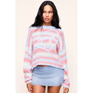 Guizio Mohair-Blend Heart Sweater