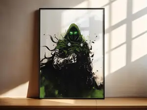 (No Frame) Dr. Doom Poster Printable Wall Art Movie Wall Art Comic Book Home Decor