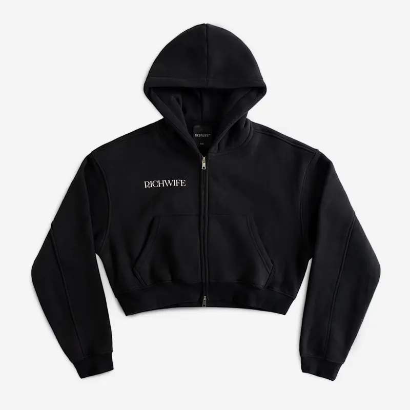 crop zip hoodie - TikTok Shop