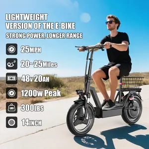 Pikabike BIKE Electric Scooter Adults, 1200W Peak Motor, 48V 20Ah battery，20-40 Miles of Range Scooter with Seat, 25MPH Top Speed, Foldable Escooter with Rear Box/Basket for Pets and Cargo, Dual Suspension for Commuting
