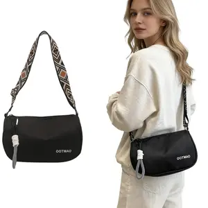 Vintage Crossbody Bag for Women – Casual Shoulder Bag with Large Interior Space, Adjustable Strap, Stylish Lanyard, Smooth Zipper – Lightweight & Comfortable for Daily Use (Khaki / Brown / Black)