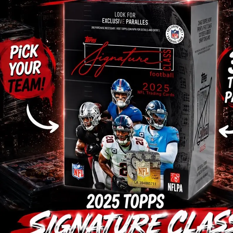 Topps Signature Class 2025 Football (4) Blaster Box PYT Break