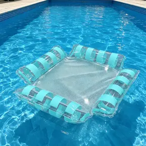 Advanced Inflatable Pool Hammock Float, Comfortable Four-In-One Water Lounge Chair, Breathable Mesh Seat, Durable Lightweight Adult Floating Hammock