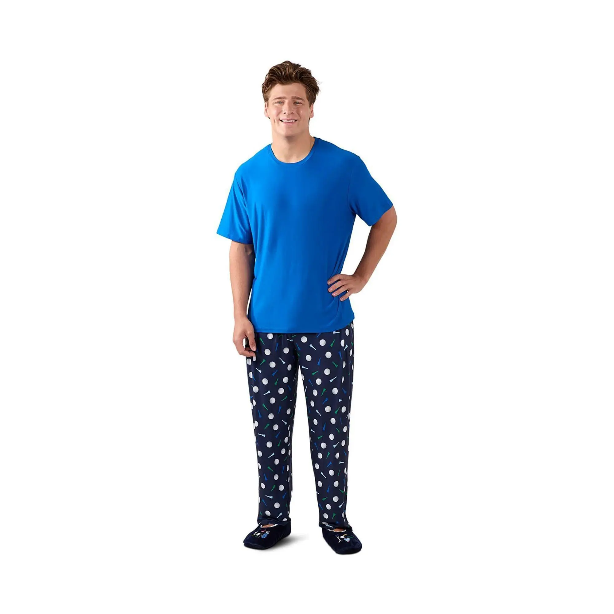 Memoi Men's Hole in One! Tee & Lounge Pant Pajama Set