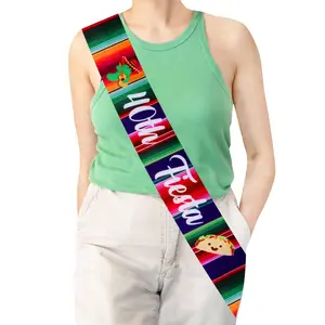 1Set Fiesta 40th Birthday Party Decorations Mexican 40th Fiesta Sash Adios to My 30s Decorations for Women Men Mexican Theme Taco Bout 40 Birthday Supplies