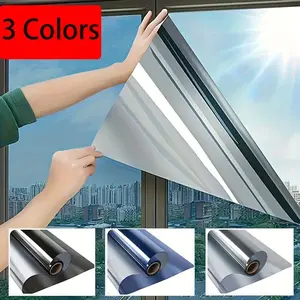 Glass Film Single Way Light Transmission, Reduce Glare, Privacy Protection, Heat Insulation, Easy Install, Office Home Car Bathroom Window