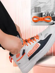 No Tie Shoelace Buckle for Adults, Half Round Elastic Sports Shoe Laces, Lazy People Fixed Gear, Men Women Sport Accessories