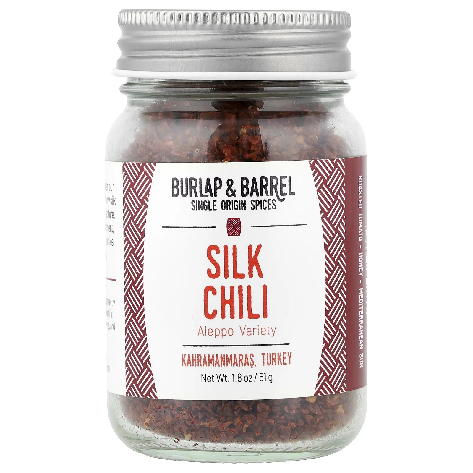 Burlap & Barrel Silk Chili, Aleppo Variety, 1.8 oz (51 g)