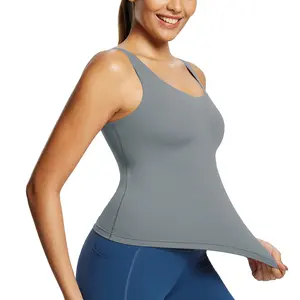 baleaf freeleaf Women's Longline Sports Bra Padded U Back Yoga Bras Cropped Workout Tank Tops