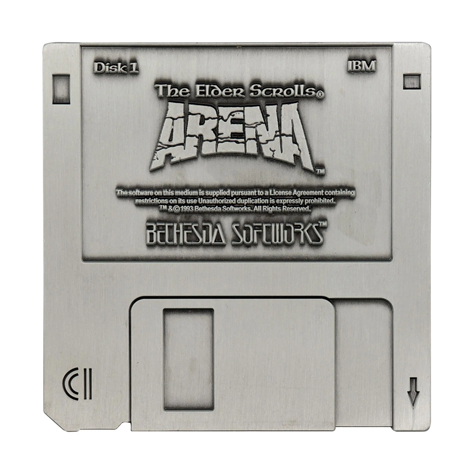The Elder Scrolls Arena Floppy Disk Replica, Video Game Studio Collectible, Limited Edition Gift for Entertainment Enthusiasts, Collectibles