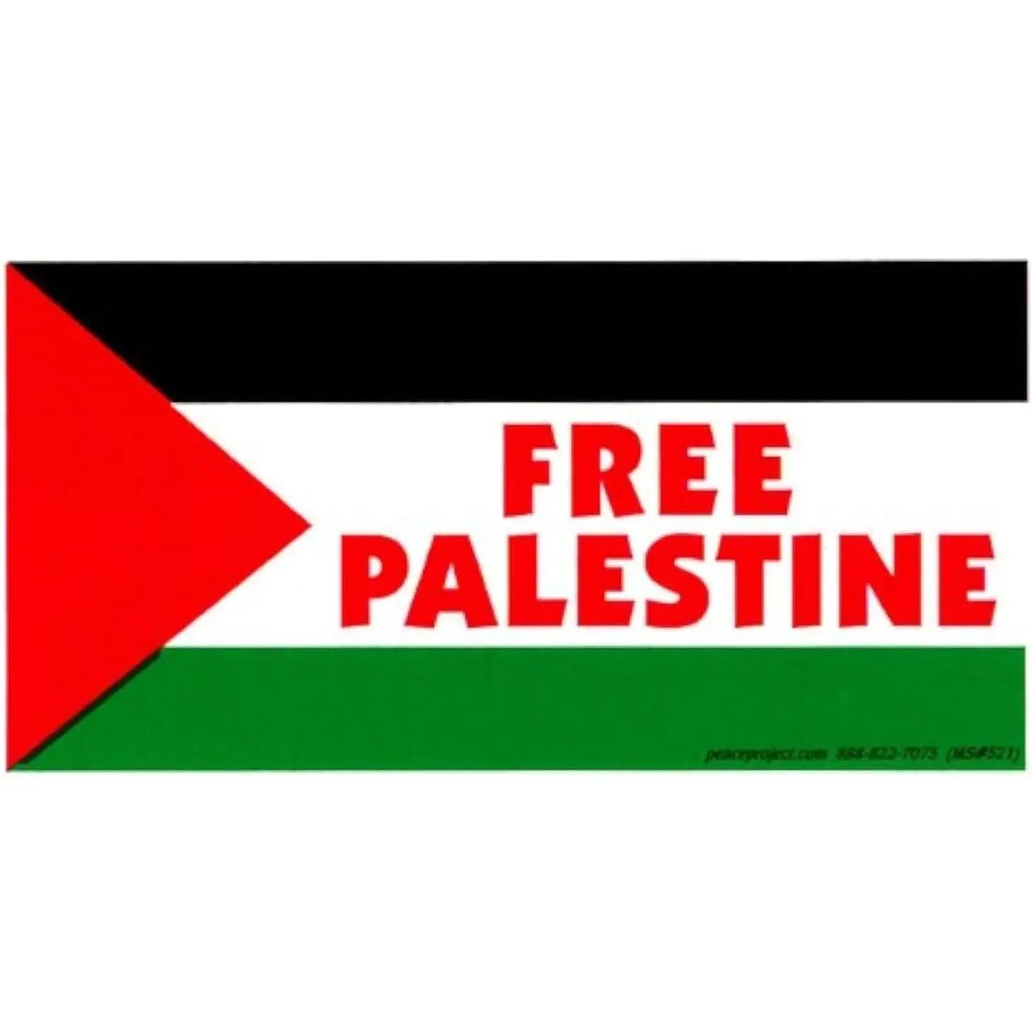 "Free Palestine" Vinyl Car Decal - 5.75in X 3in Decal for Cars, Automotive Exterior Accessories, Vinyl Decal