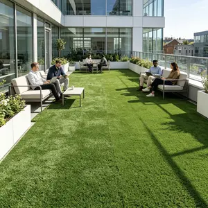 Realistic Artificial Grass Turf Mat with Drainage, Pet Friendly & UV Resistant Synthetic Lawn for Indoor/Outdoor Use, Easy Clean Rug for Garden, Balcony, Patio, Deck