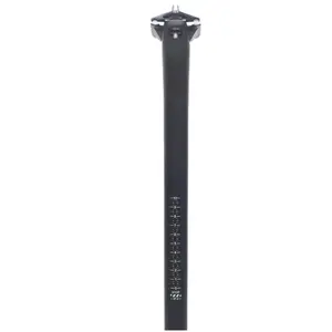 Nologo full carbon fiber mountain/road bike seatpost. Matte black, diameter 27.2/31.6mm
