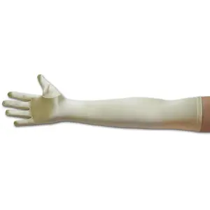 Satin Opera Gloves Pale Gold 23" 5101