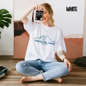 Torres Del Paine Tee, Patagonia Chile T-Shirt, Patagonia Argentina Shirt, Cuernos Del Paine, W Trek Chile Crew Neck, Patagonia Argentina