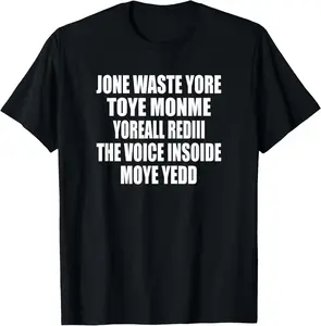 100% Cotton Funny Jone Waste Your Time T-Shirt