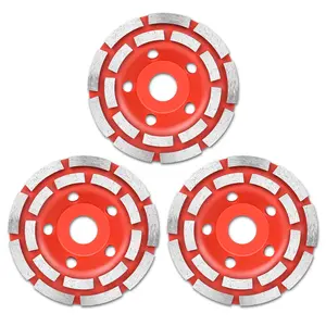 4.5 Inch  Concrete Grinding Wheel for Angle ,3 Pcs  Cup  Wheel for Grinding and Polishing Stone Concrete Surface, Stones, Cement, Marble