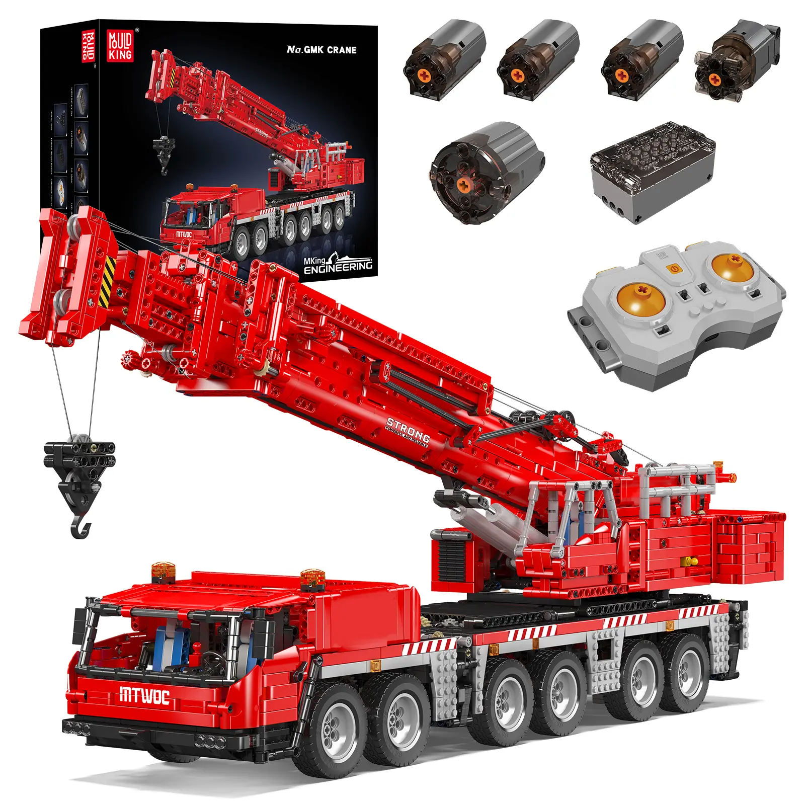 Mould King 17065 Engineering Crane GMK Truck Building Block Toy Remote Control 4566 Pcs summerwins