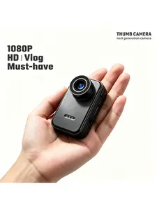 Action Camera, 1080p Resolution,  12MP Sensor, for Outdoor Sports & Travel, 1080P CameraEquipped with 64G Memory Card