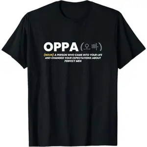 Oppa Korean Definition K-Drama Cool Design T-Shirt