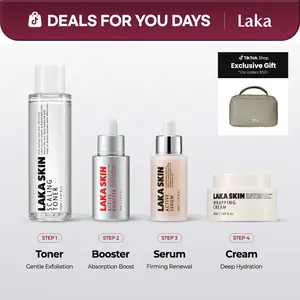[LAKA SKIN] 4-Step Skin Routine SetㅣScaling, Actives, Wrapping Quad