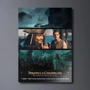 [Unframe] Pirates of the Caribbean: The Curse of the Black Pearl - Movie Poster Print | Minimalist Movie Poster | Wall art