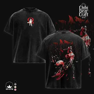 Kratos God of War 3 Retro Vintage Washed T-Shirt & Hoodie - Classic Oversized Graphic Tees, Greek Mythology God Apparel, Cotton Streetwear Designer Shirt, Man Gift for Movie Game Fans