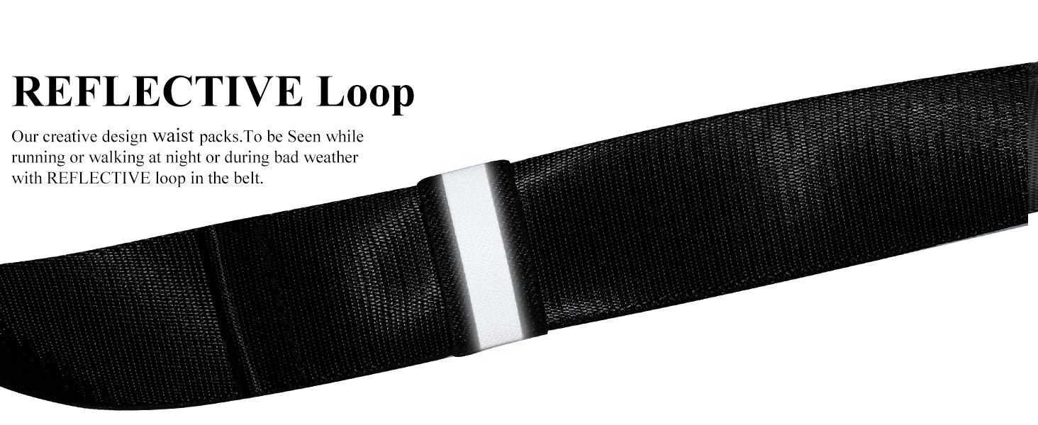 Large Crossbody Fanny Pack with Four Zipper Pockets Adjustable Strap Reflective Loop for Sports Festivals Traveling Casual Use Water-Resistant Durable Fabric