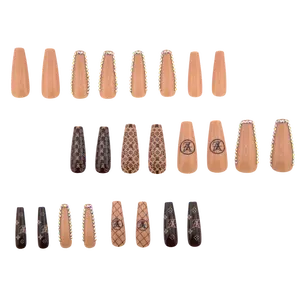 Glam On Malibu Nail Premium Collection Press On Nails. Stick On Nails for Women and Girls (24 PCS)(MN-08)