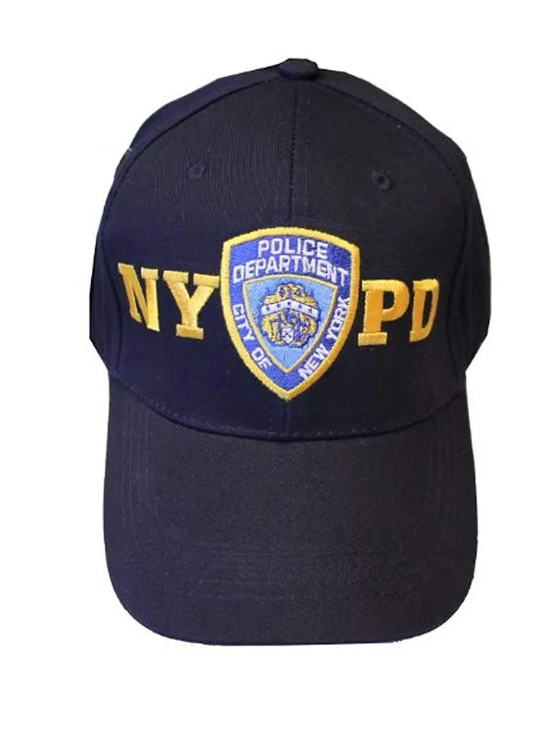 NYPD Baseball Hat New York Police Department Navy & Gold One Size
