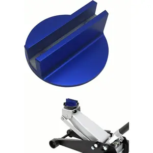 Pinch Weld Jack Adapter- Jack Pads with Large Slotted Grooved  Jacks Pad Pad for Universal  0.4" Slotted  Groove Frame Guide Rail Adapter (Blue 1 Pack)