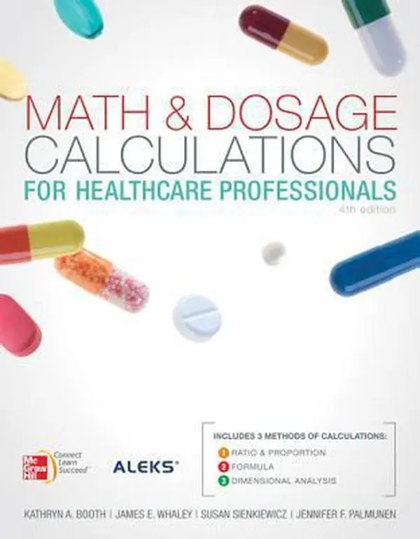 USED Book - Math & Dosage Calculations for Healthcare Professionals by Kathryn Booth (Paperback) - english