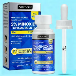 Minoxidil Hair Growth Serum, Contains 5% Minoxidil, Nutrient-Rich Formula, Stimulates Follicles, Promotes Thickness, Suitable for Thin Hair, Hair Growth Product