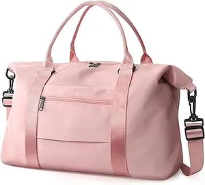 Deal - TikTok Viral -Travel Duffle Bag - Waterproof Weekender Bag for Women, Carry On Tote Bag with Trolley Sleeve, Ideal for Travel Essentials and Gym Use.