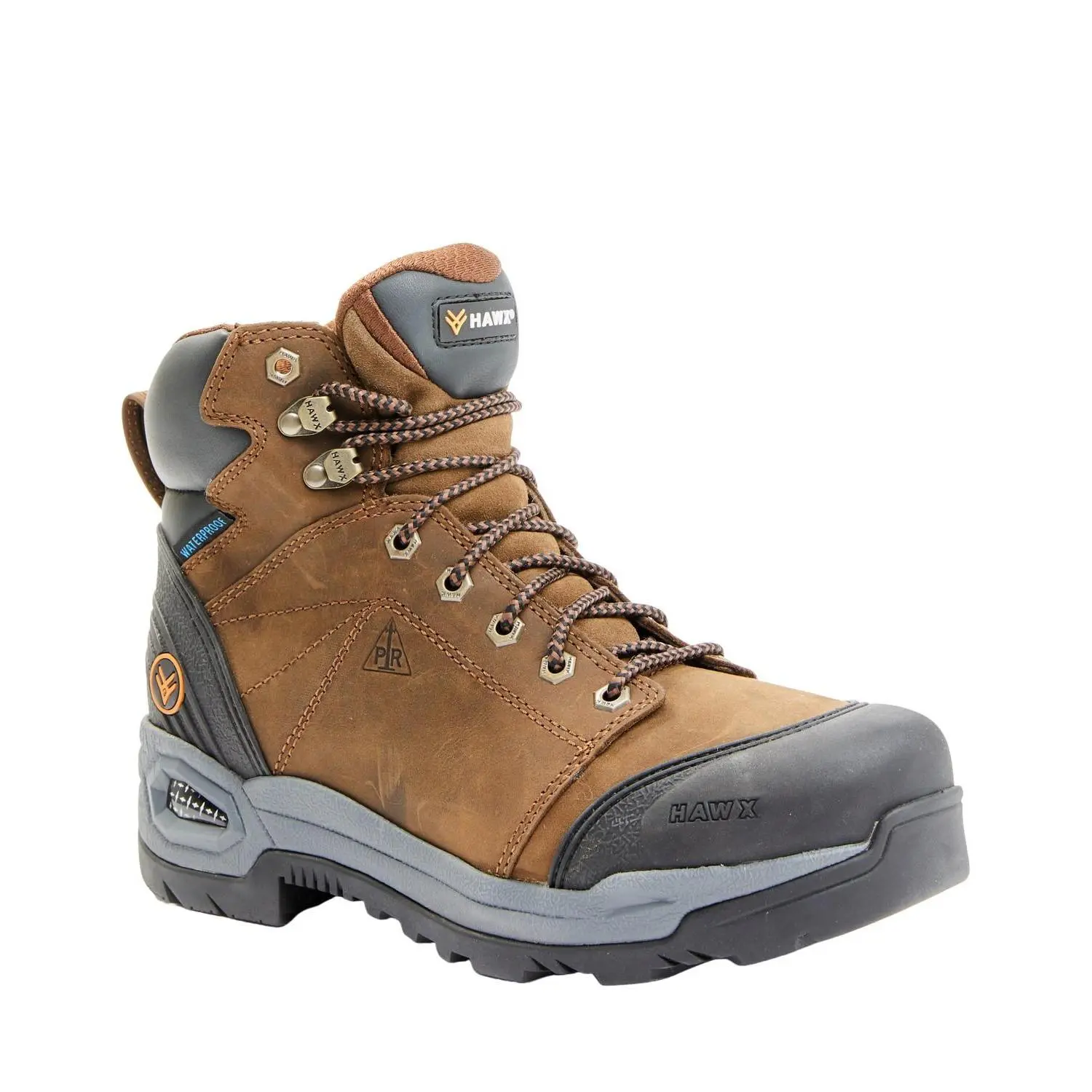 Hawx Men's Lace To Toe Crazy Horse Waterproof Work Boot Soft - Bhx0wrpw60